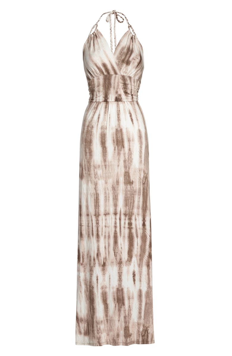 Felicity & Coco Shafter Tie Dye Jersey Halter Maxi Dress | Nordstrom