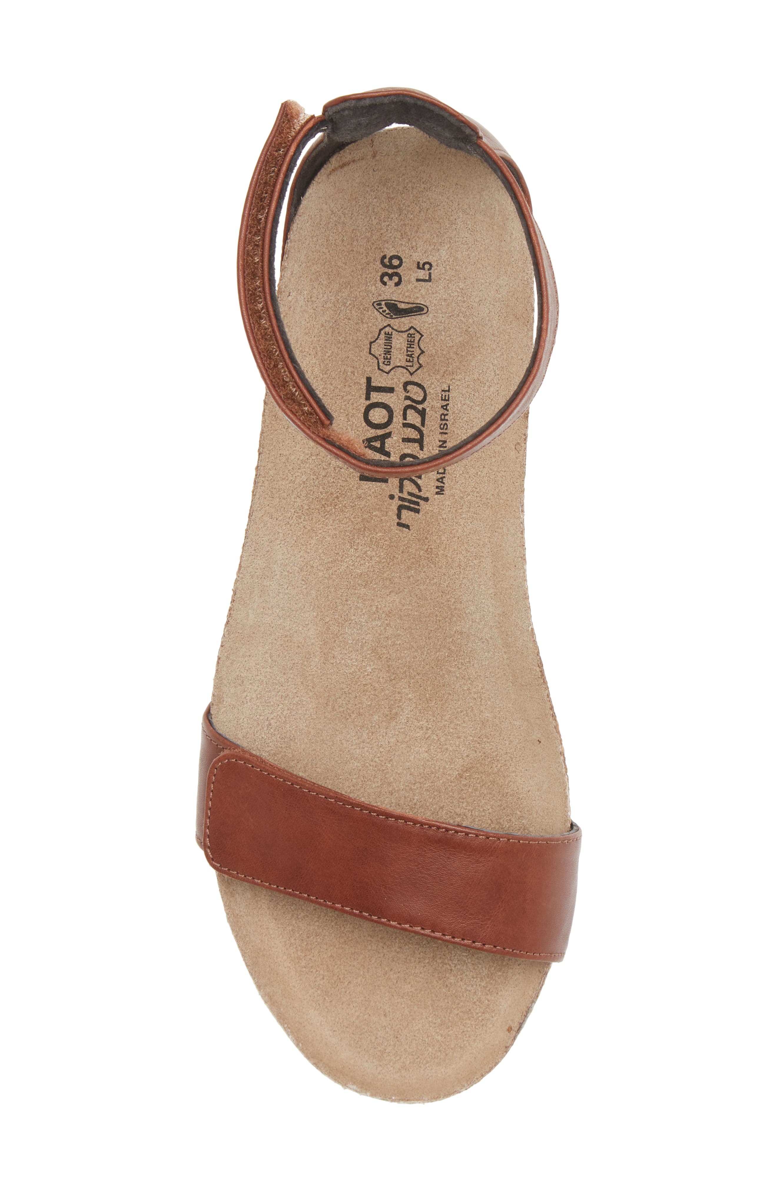 Naot Mermaid Sandal, Alternate, color, Soft Chesnut Leather