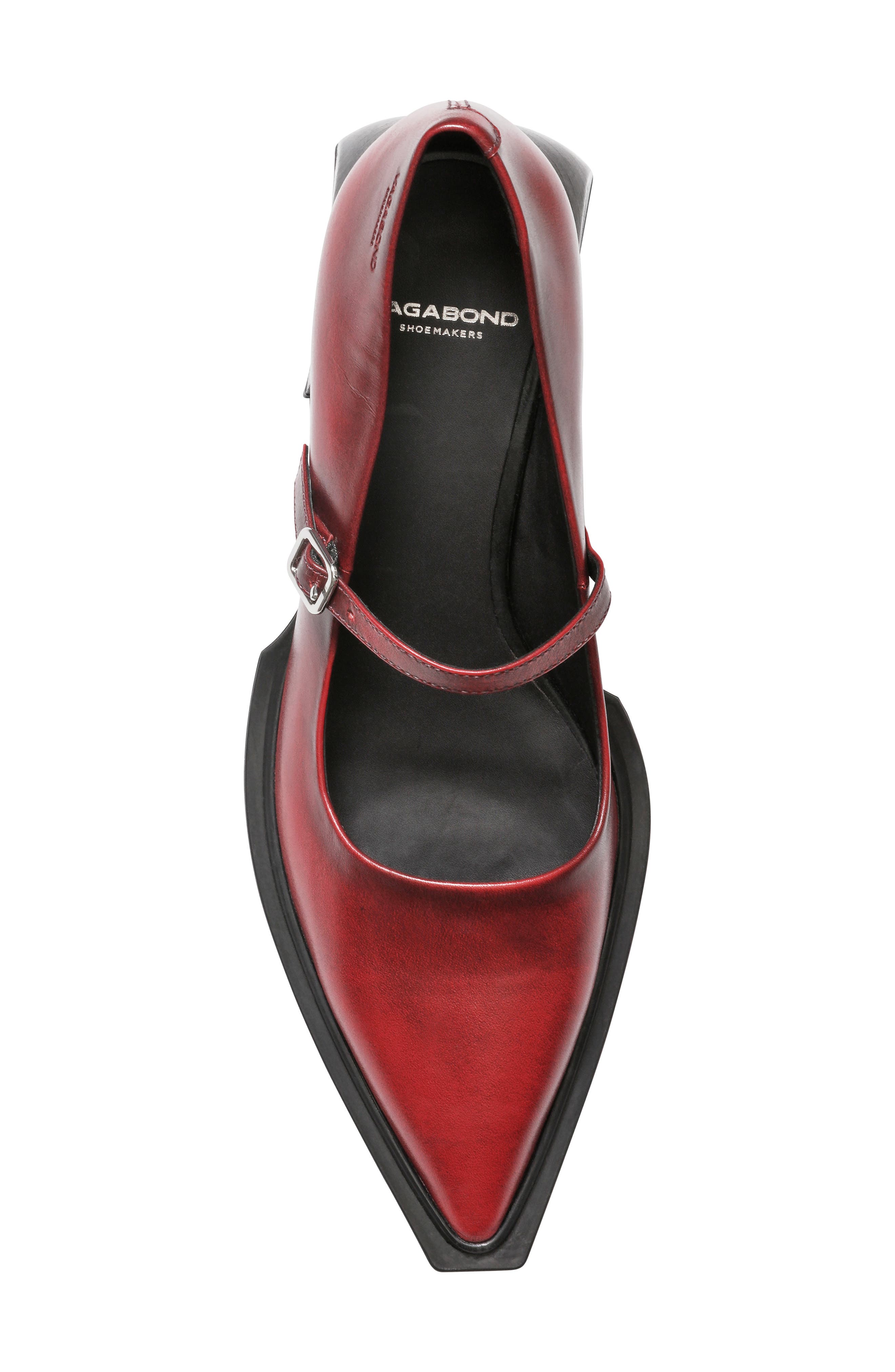 Vagabond Shoemakers Vivian Pointed Toe Mary Jane Pump, Alternate, color, Red