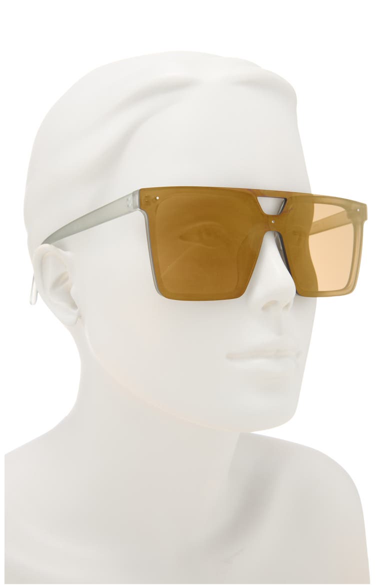 144mm Gradient Shield Sunglasses, Alternate, color, GREY