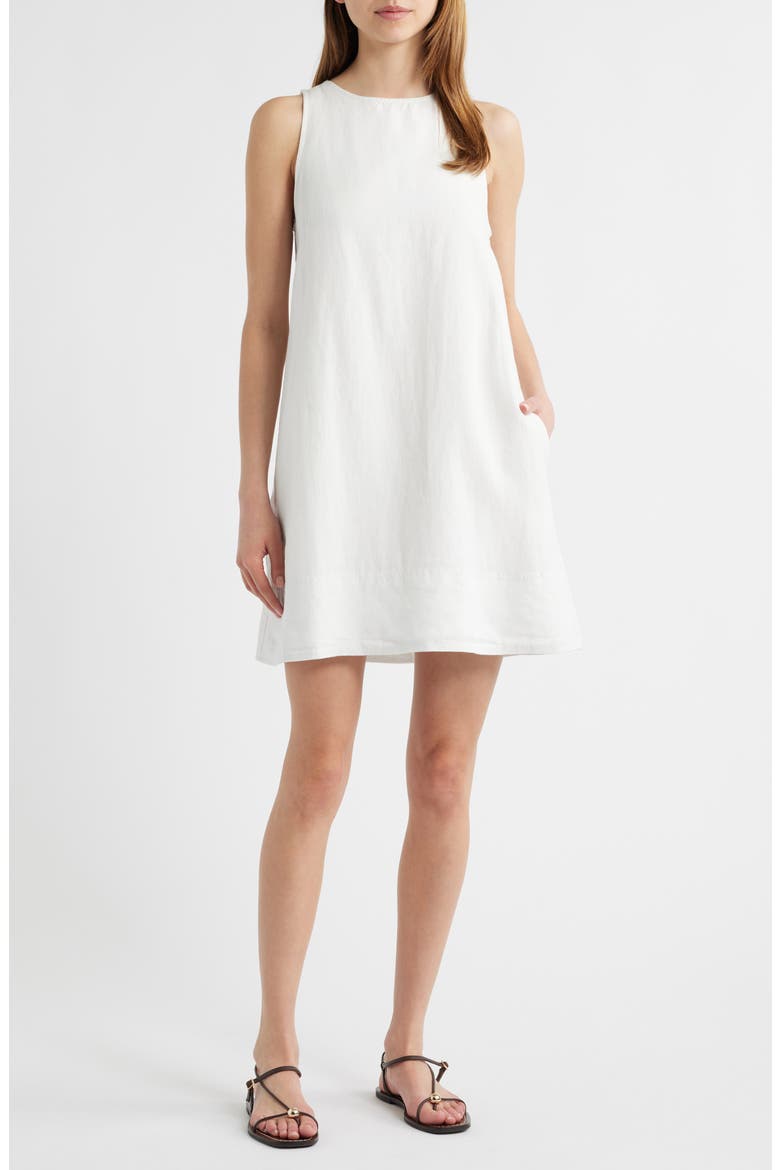 madewell mini shift dress in linen Mini Shift Dress in 100% Linen