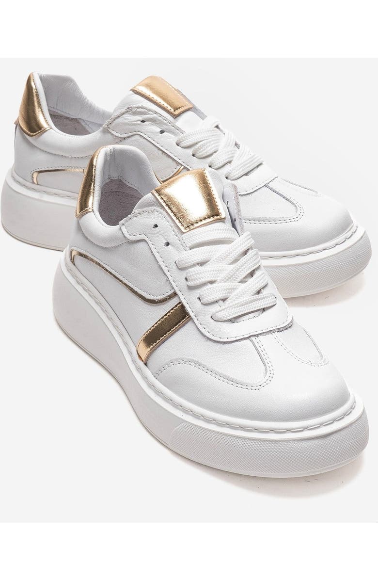 Forever & Always Shoes Ivara Leather Everyday Sneaker, Main, color, White