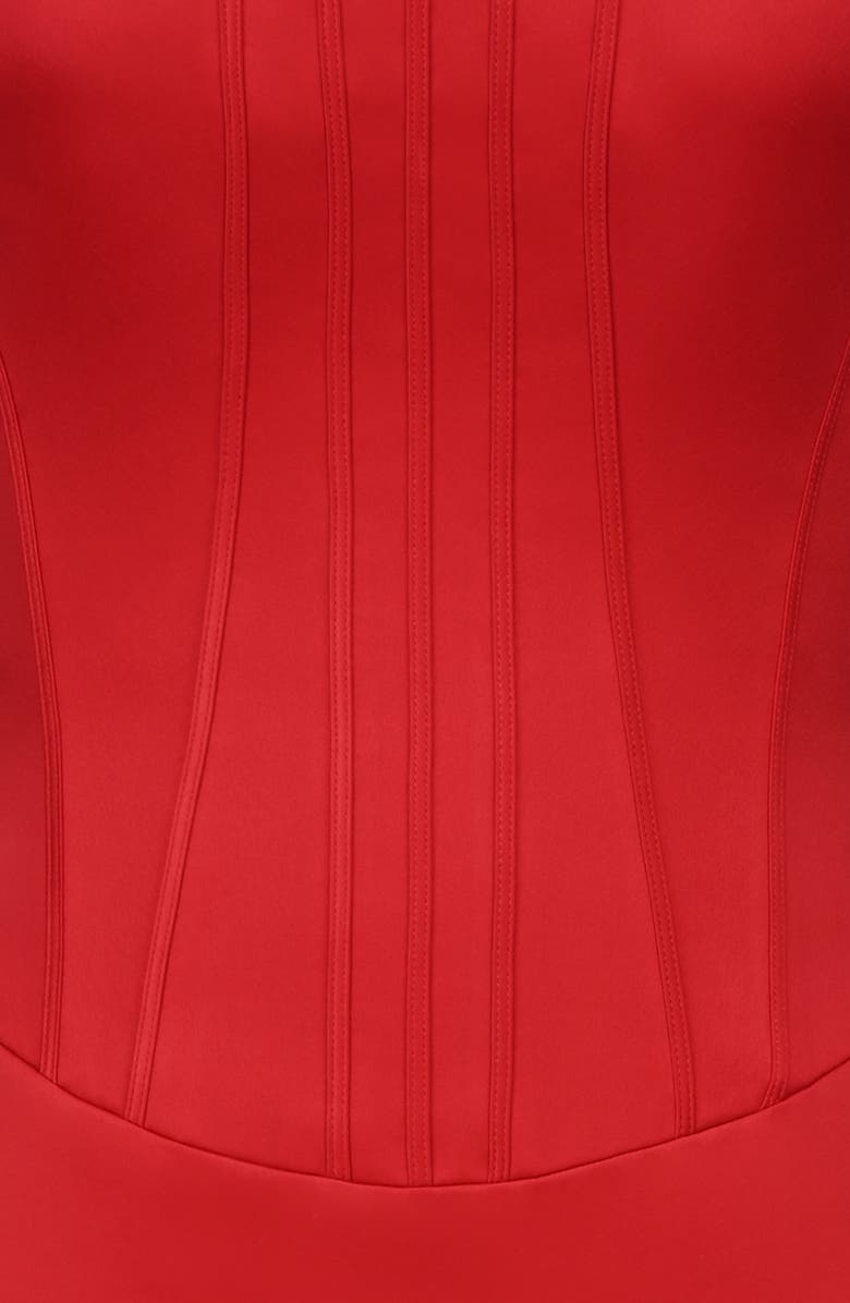 HOUSE OF CB Laila Strapless Satin Minidress, Alternate, color, 