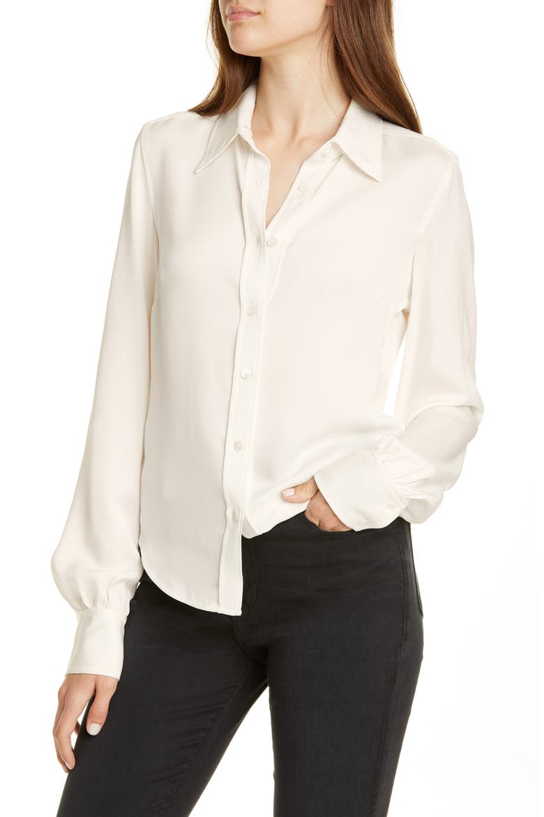 '70s Shirt, Alternate, color, BLANC