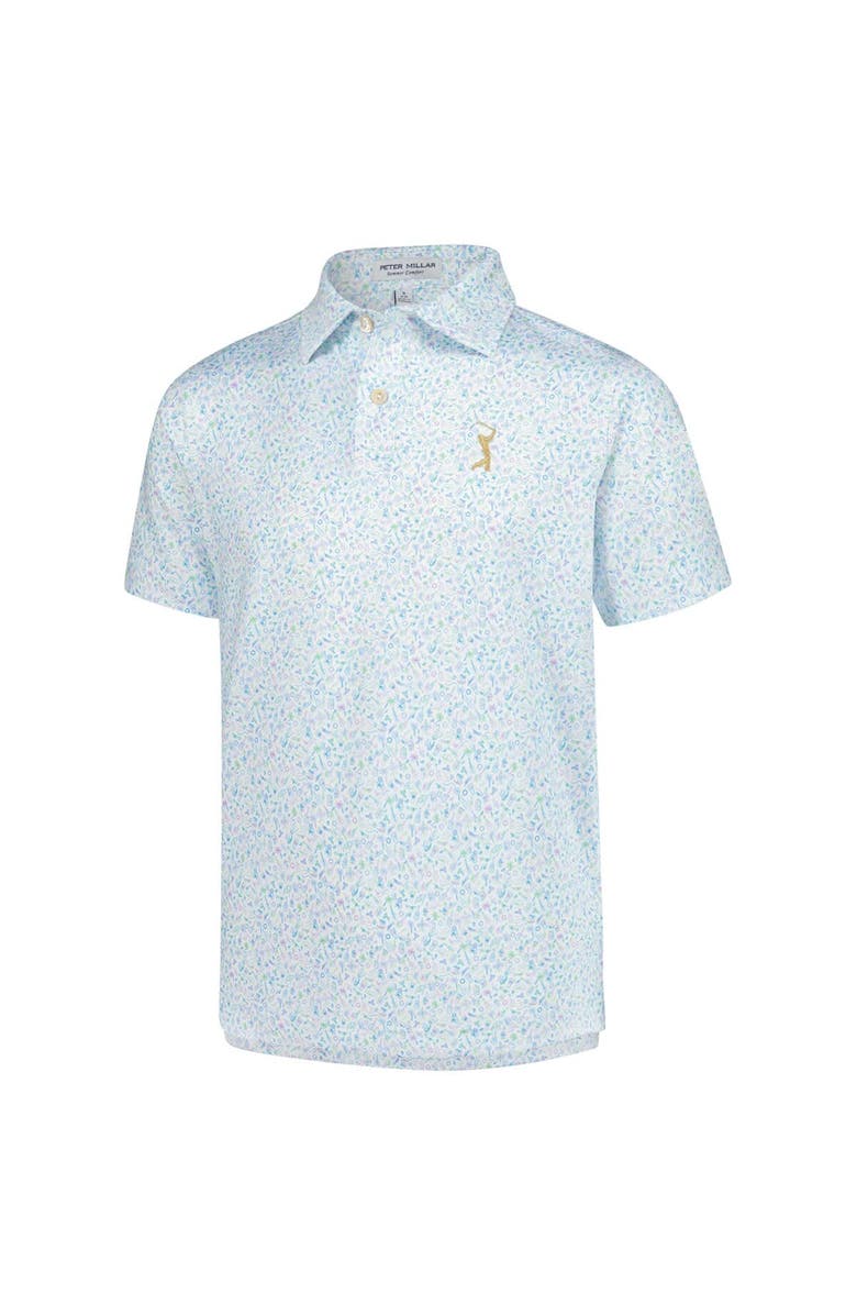 Peter Millar Youth Peter Millar  White THE PLAYERS Island Jammin Performance Polo, Alternate, color, White