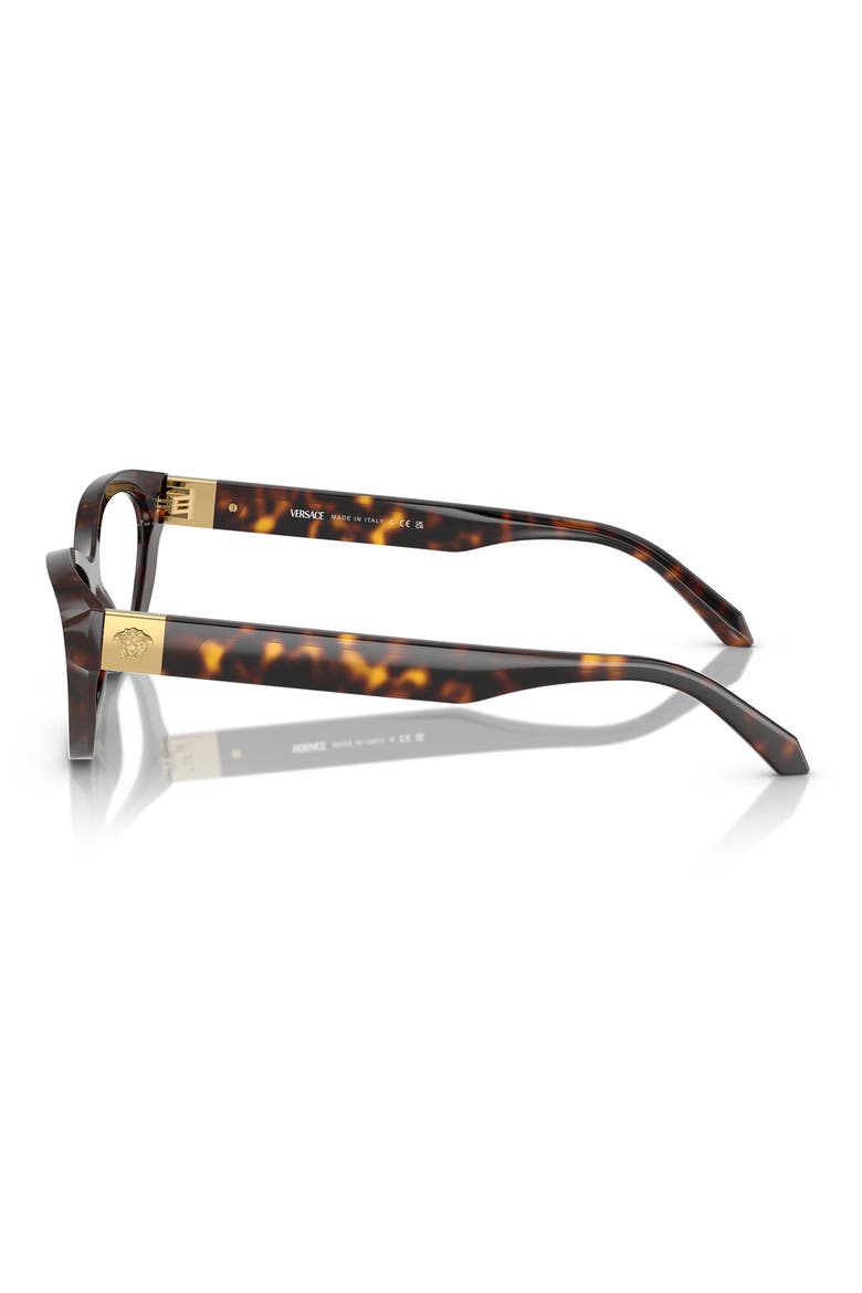 53mm Cat Eye Optical Glasses, Alternate, color, HAVANA
