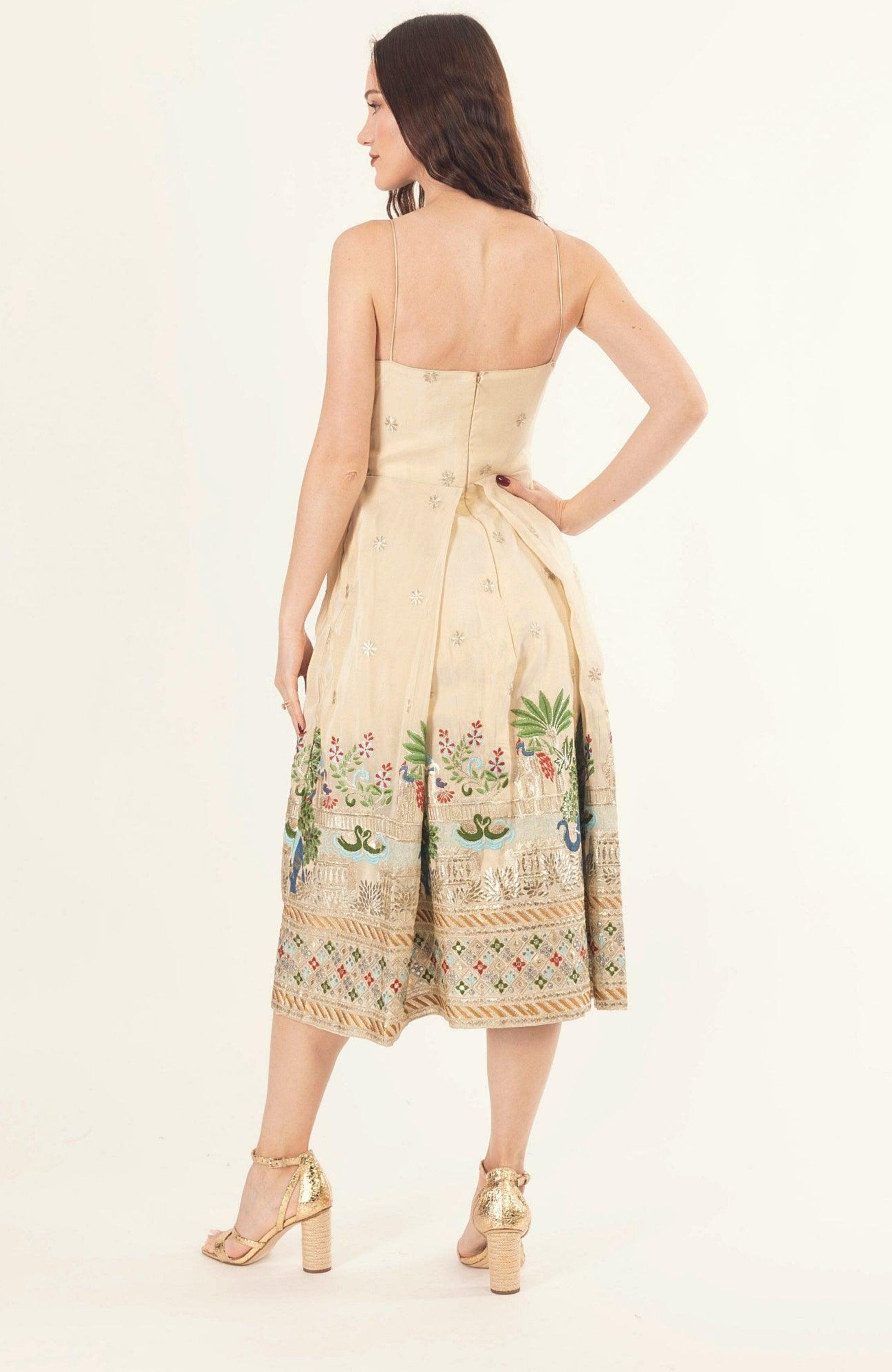 Blanche Box Pleated Midi Dress - image 2