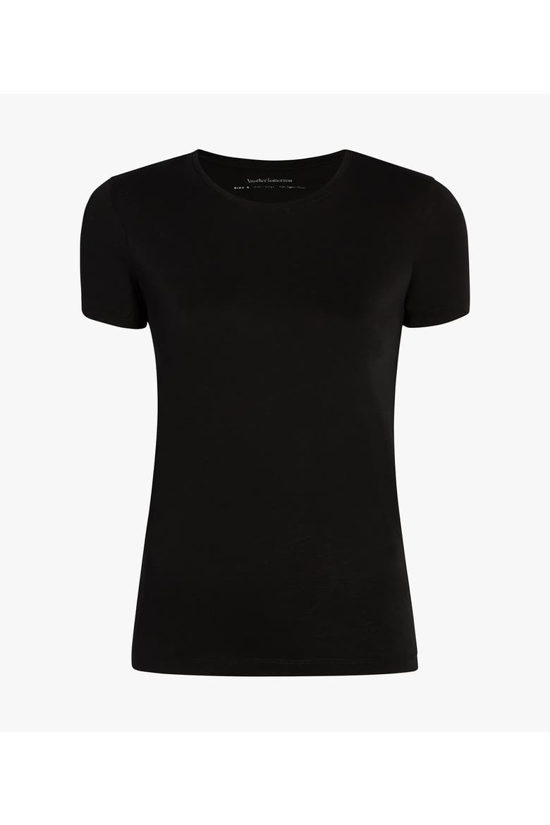 Fitted Tee | Black, Alternate, color, BLACK