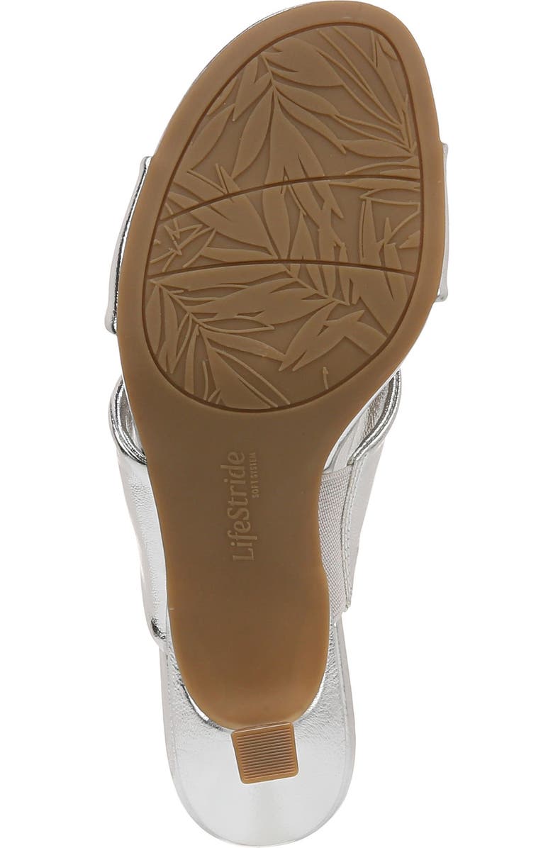 LifeStride Nori Sandal - Wide Width Available, Alternate, color, Silver