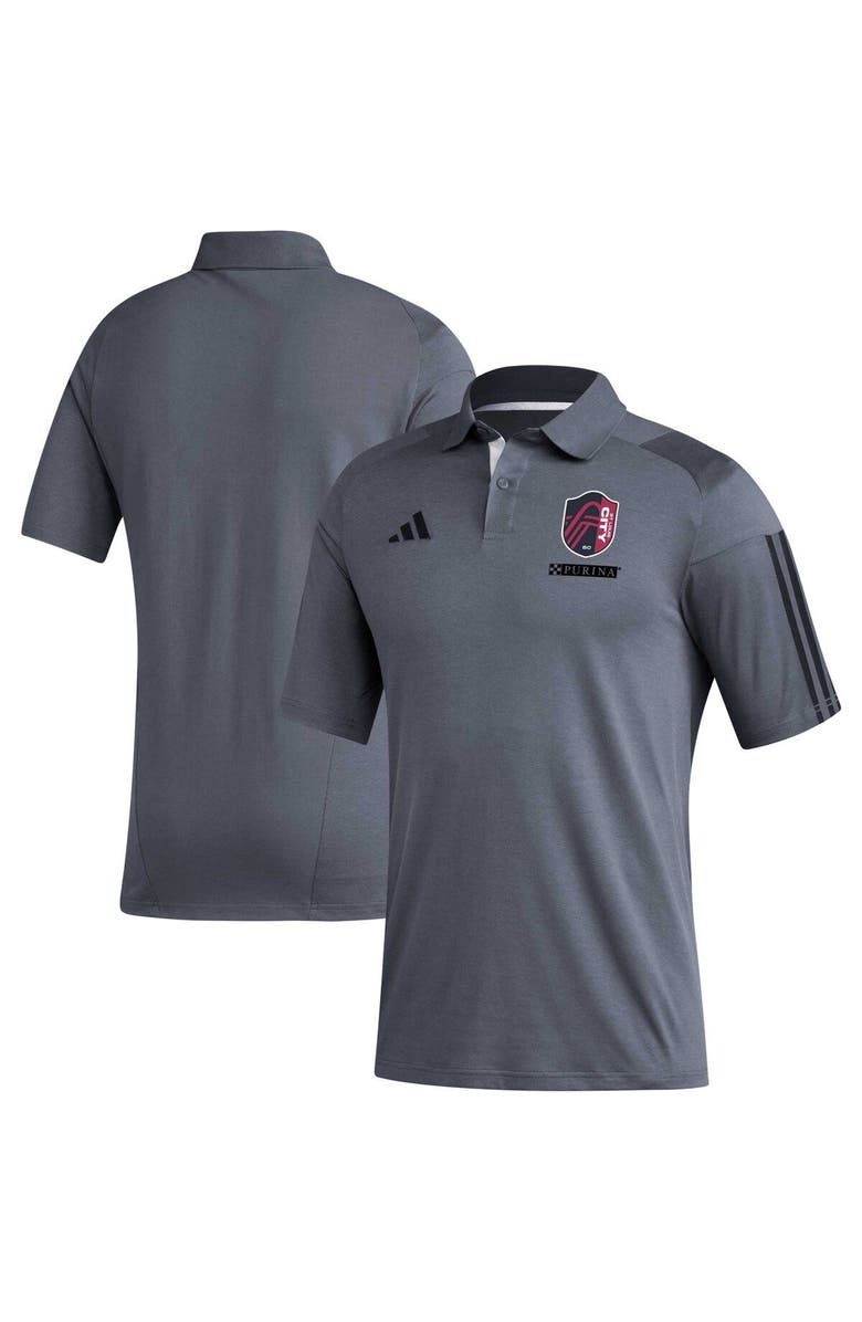 adidas Men's adidas Gray St. Louis City SC 2023 On-Field Training Polo, Main, color, Gray