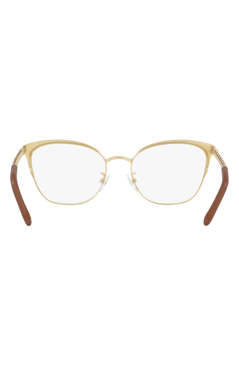 Tory Burch 53mm Square Optical Glasses, Alternate, color, 