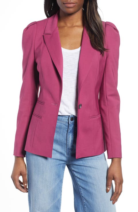 Puff Shoulder Blazer