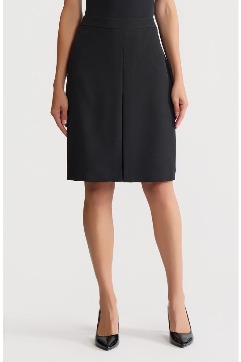 Box Bleat Front Skirt, Main, color, BLACK