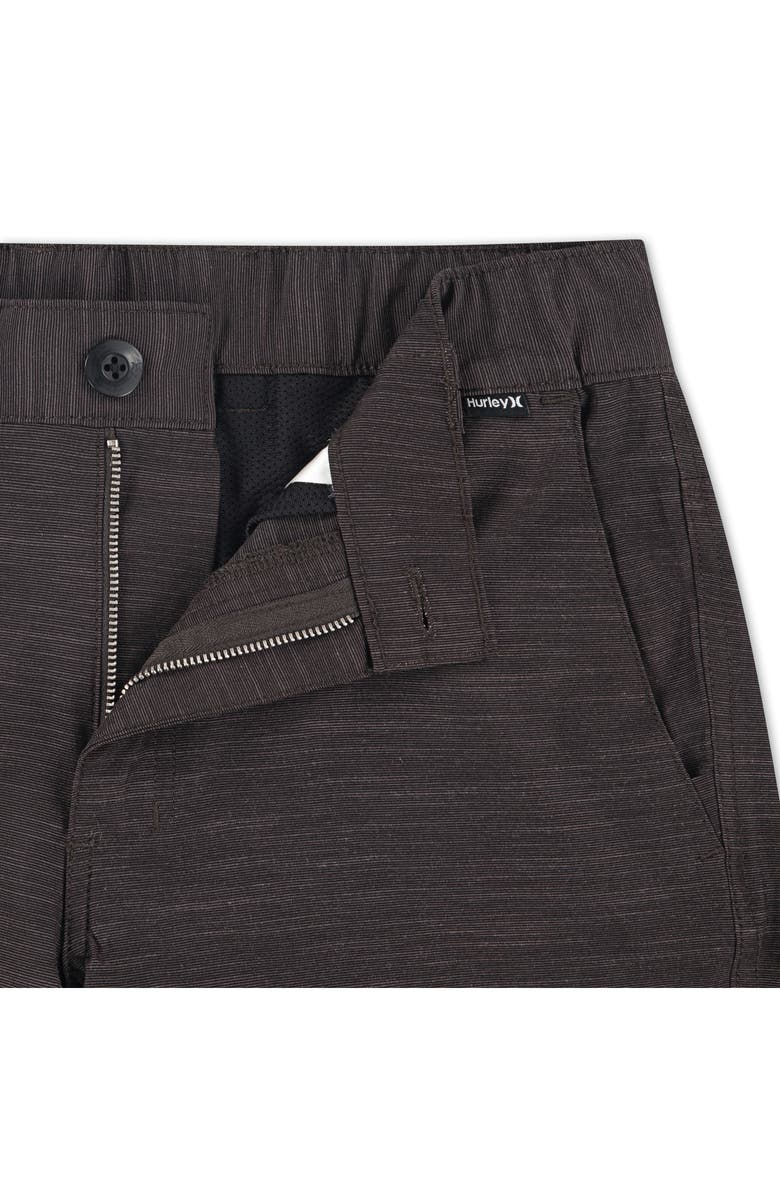 Hurley Kids' Phantom Slub 3/4 Waistband Shorts, Alternate, color, Black