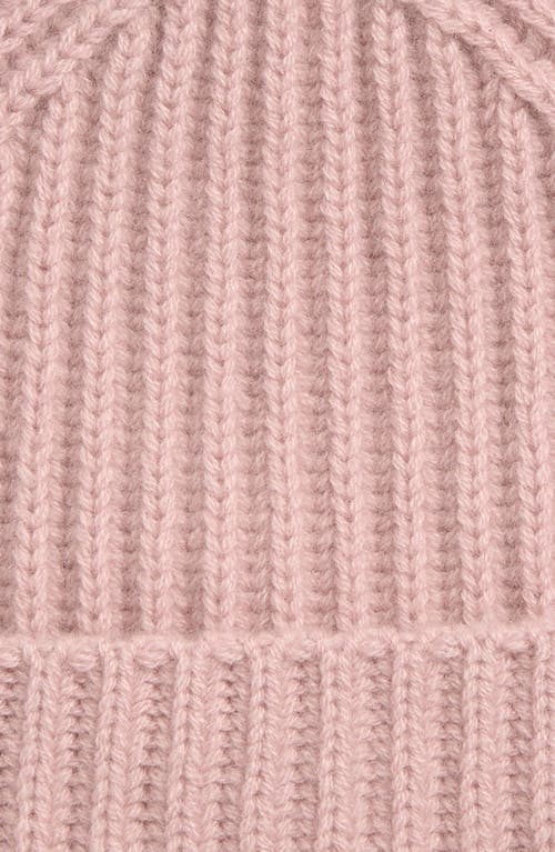 Vince Boiled Cashmere Chunky Rib Beanie In Pink