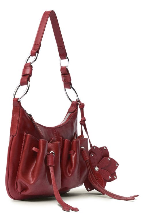 Mango Leather Shoulder Bag
