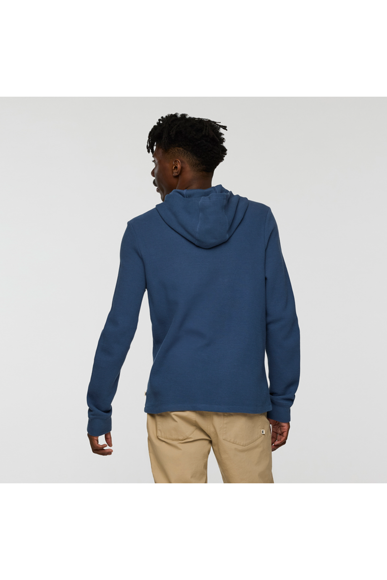 Atajo Long-Sleeve Waffle Hoodie - Men's, Alternate, color, Deep Sea