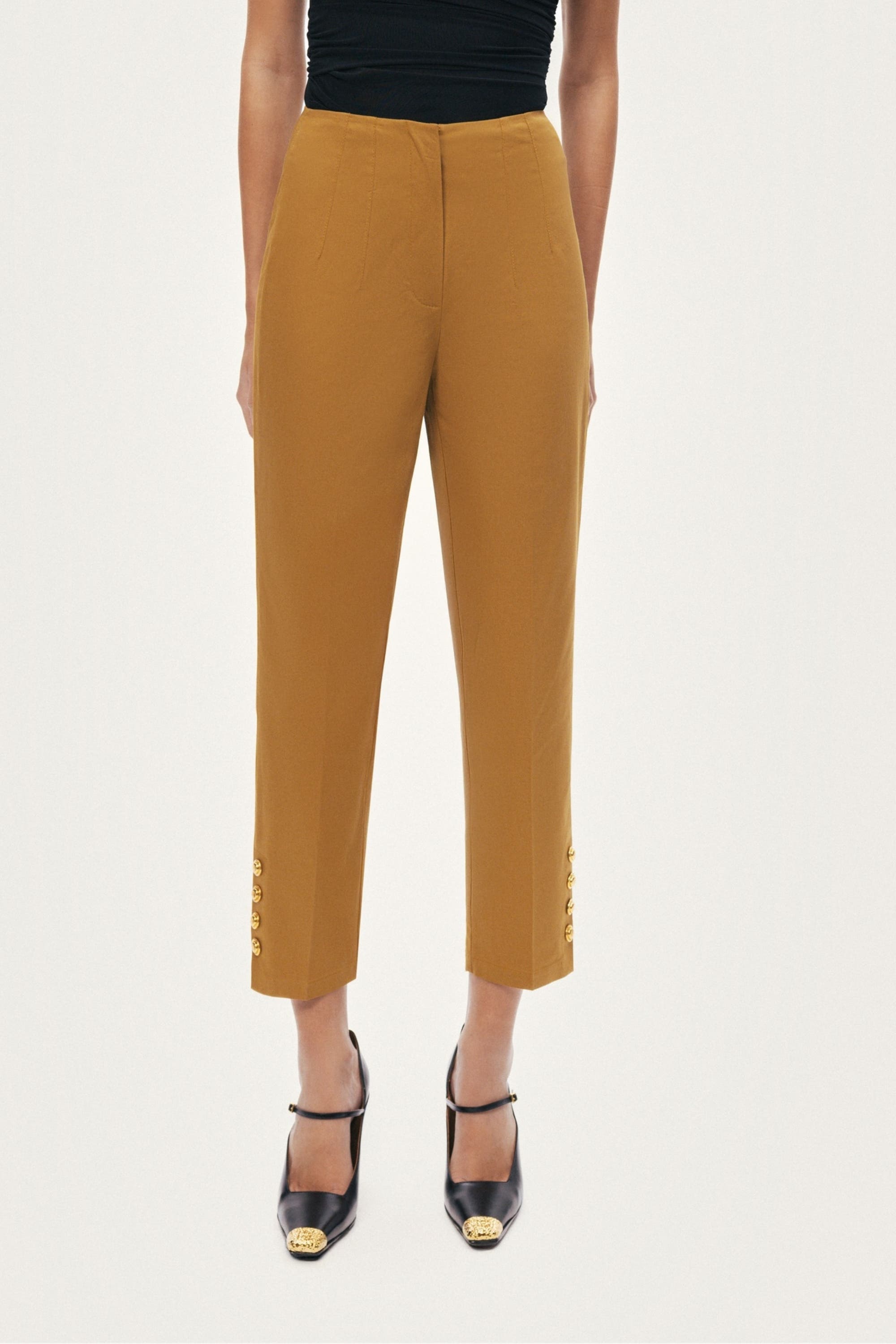 Tailored Ankle-Length Pants