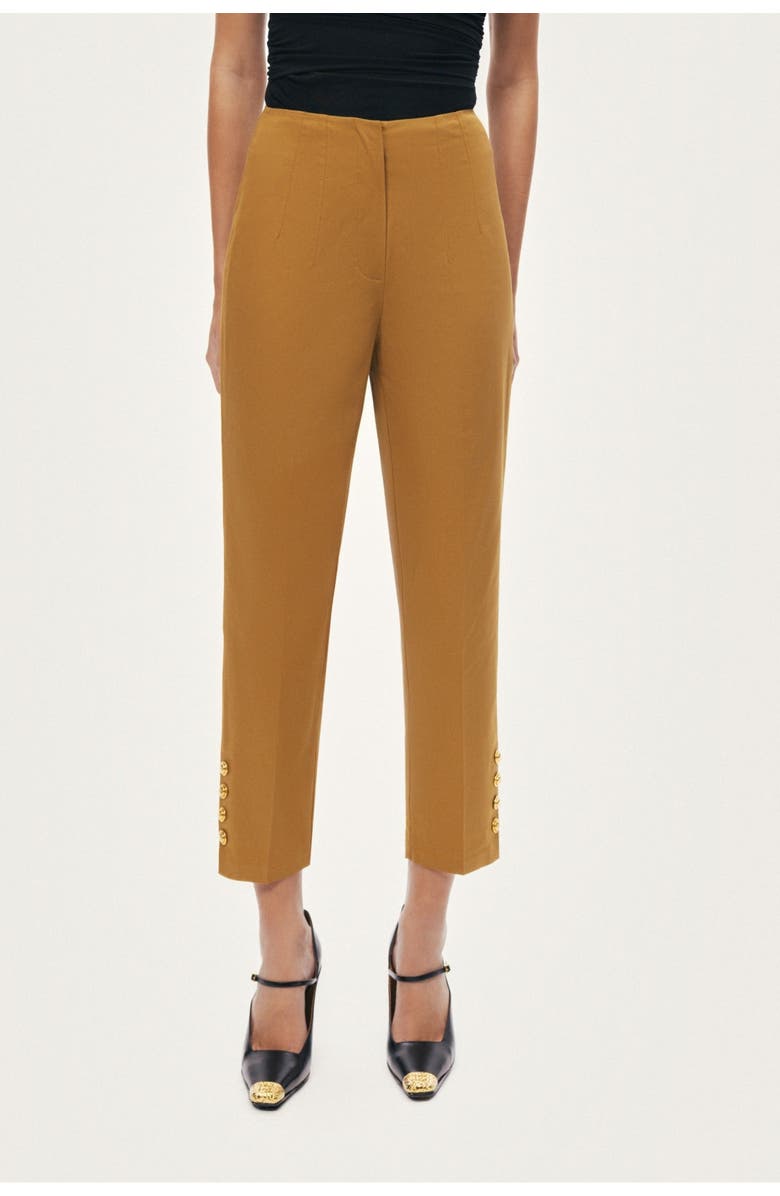 Nocturne Tailored Ankle-Length Pants, Main, color, Camel