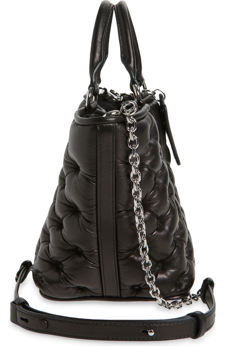 Maison Margiela Glam Slam Leather Tote, Alternate, color, Black