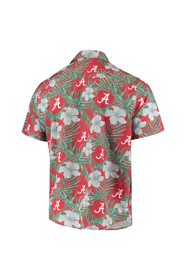 Men's Crimson Alabama Crimson Tide Floral Button-Up Shirt, Alternate, color, Crimson
