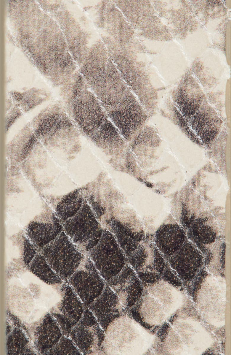 Vince Snake Embossed Leather Belt, Alternate, color, Natural Grey