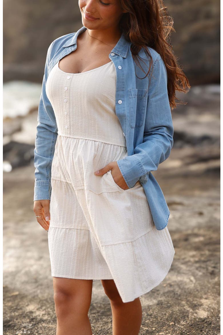 Fairweather Dress, Alternate, color, White Oak