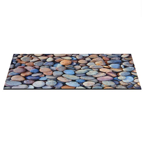 STEM Play Mat - Vibrant Real Image Pebbles Mat