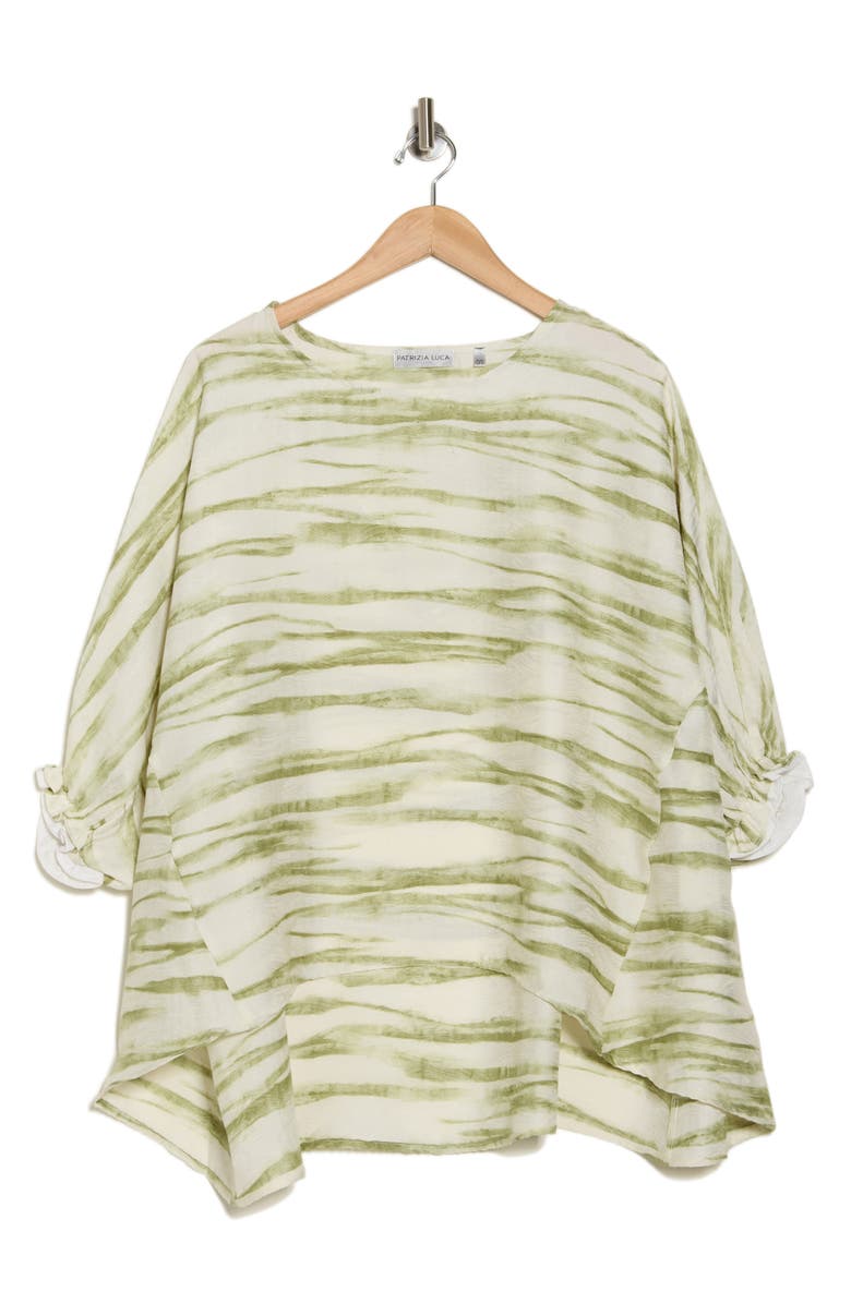 PATRIZIA LUCA Boxy Asymmetric Tunic, Alternate, color, Lime
