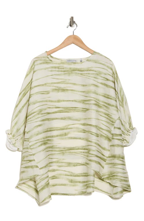 Patrizia Luca Boxy Asymmetric Tunic In Lime