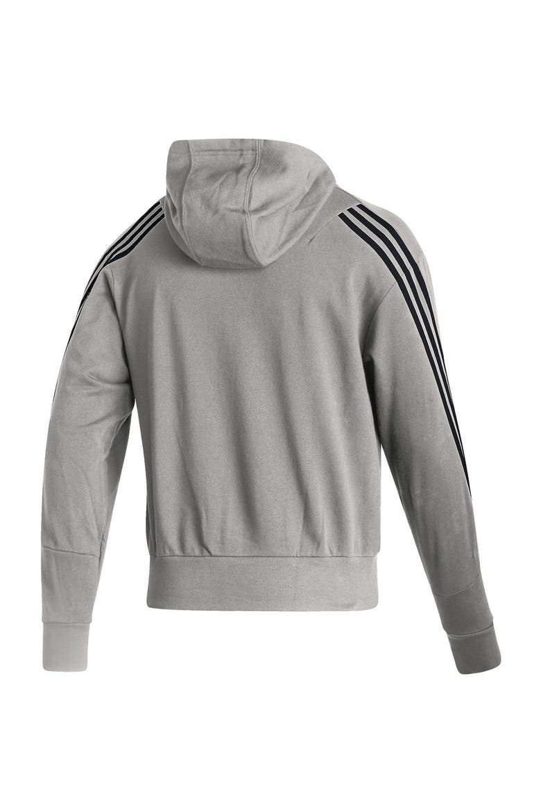 Men's adidas Heathered Gray Washington Capitals Fashion Full-Zip Hoodie, Alternate, color, Heather Gray