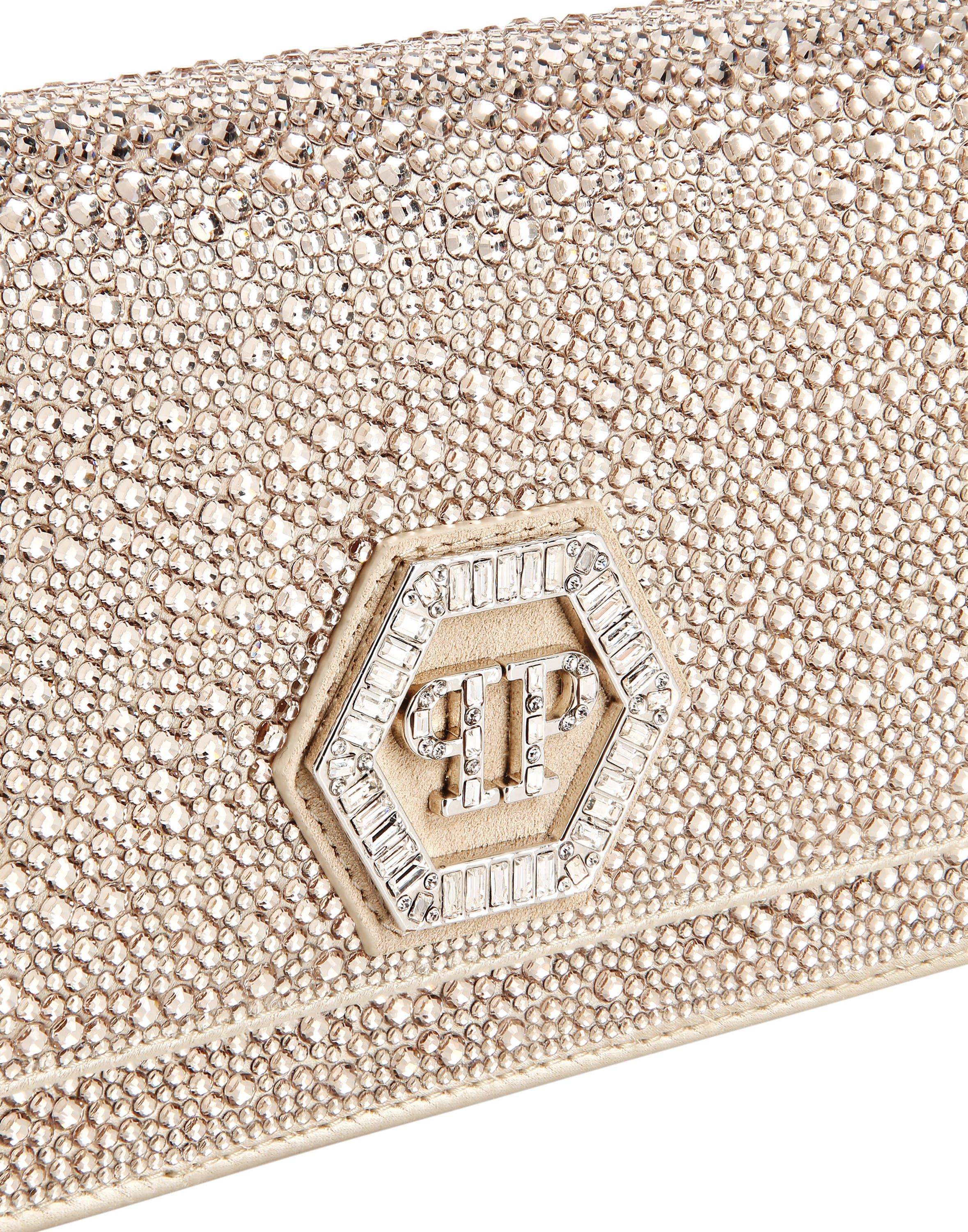 Hexagon Bag Mix Strass Women, Alternate, color, beige