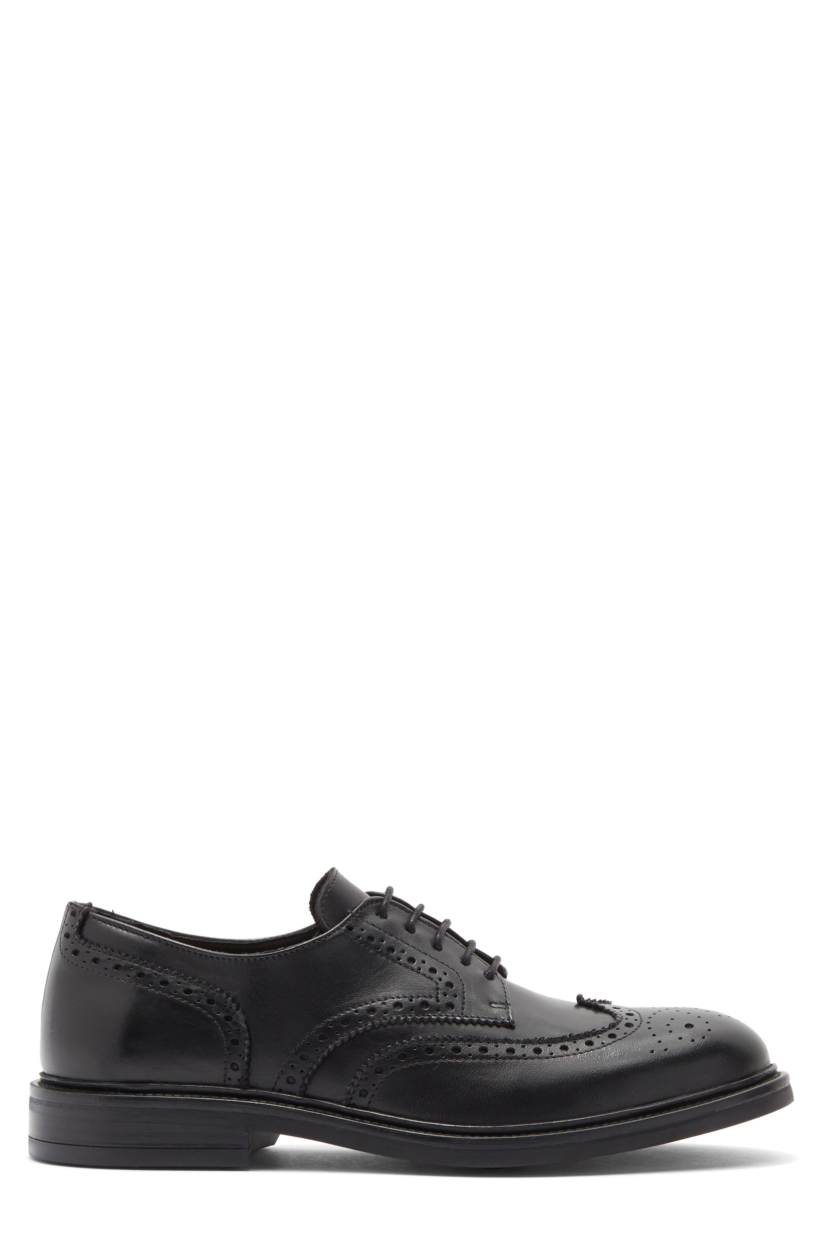 Ticino Brogue Wingtip Derby, Alternate, color, BLACK LEATHER