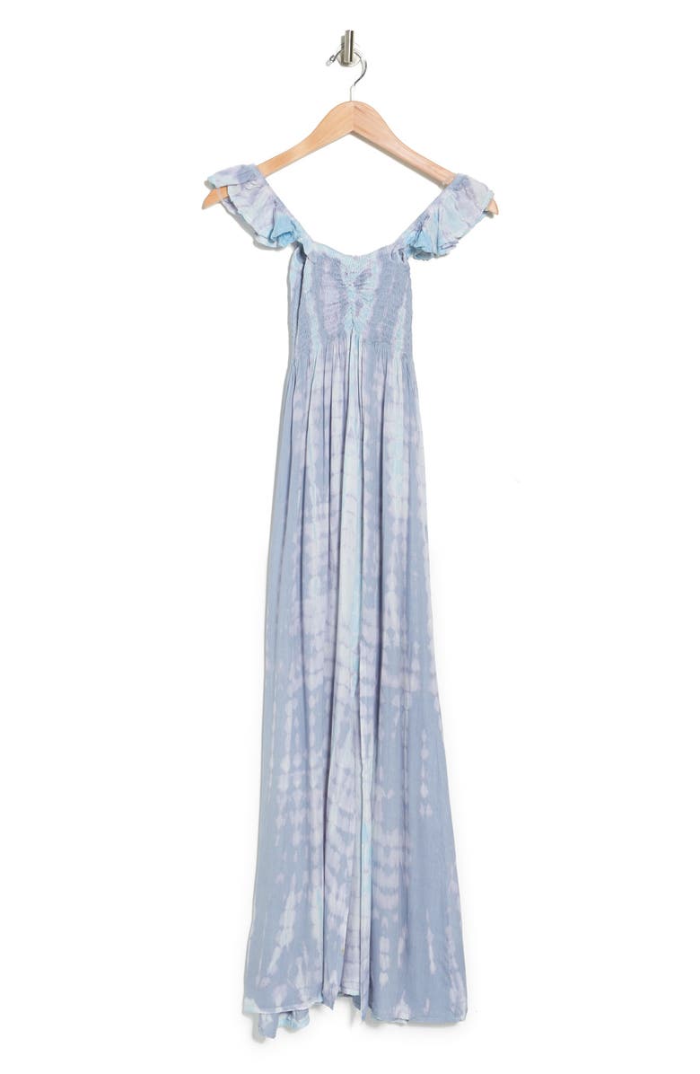 BOHO ME Smocked Maxi Dress with Slit, Alternate, color, 
