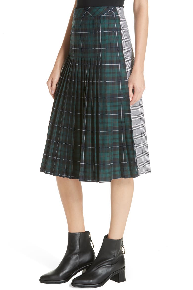 Pleated Plaid Uniform Skirt, Alternate, color, PLAID