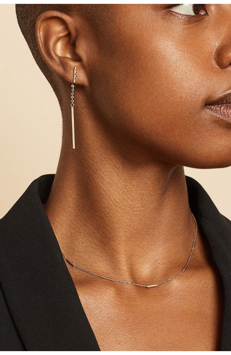 Oradina 14K Gold Date Night Ear Jackets, Alternate, color, Yellow Gold