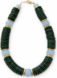 Erin McDermott Jewelry Hydrangea Garden Green Beaded Necklace