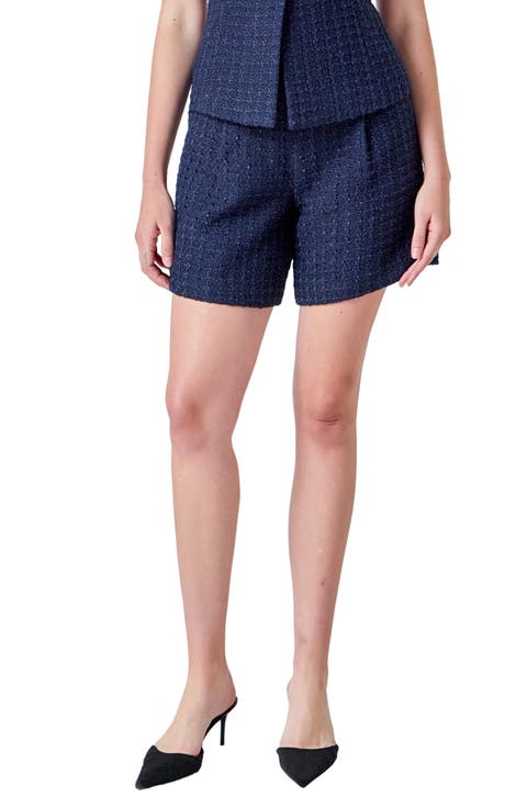 Relaxed Tweed Shorts