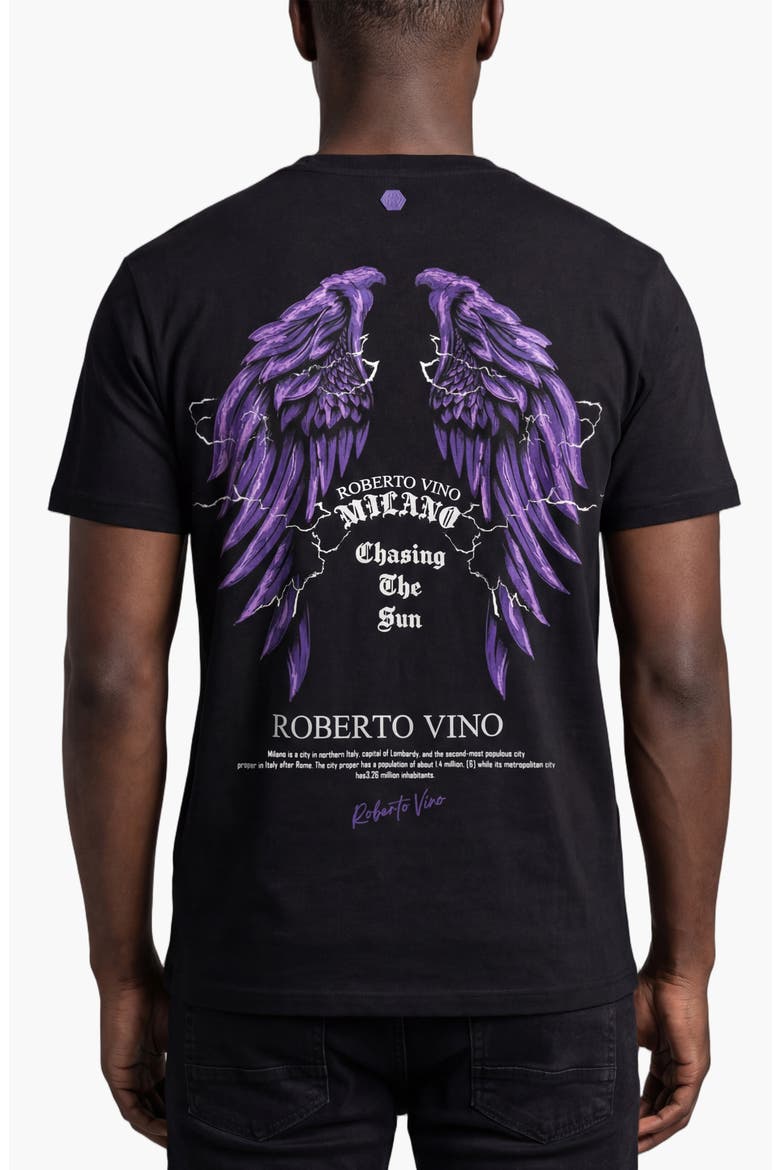 Chasing The Sun Slim fit Tee, Alternate, color, Black