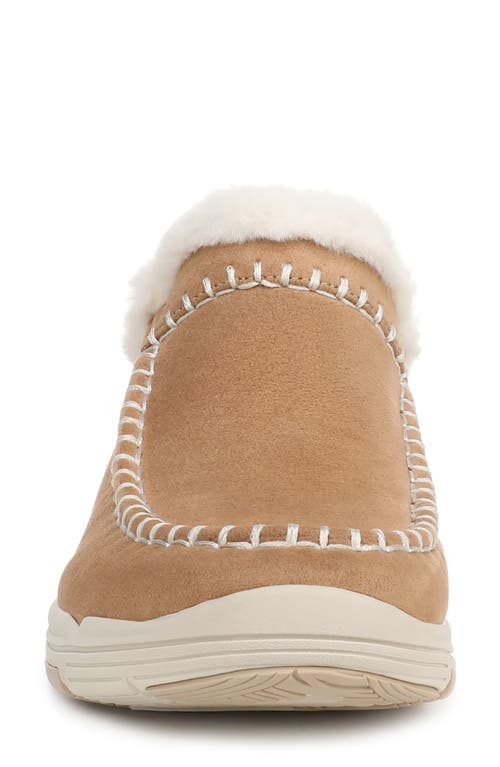 Ryka Rykä Arrow Faux Fur Trim Slip-on Bootie In Brown
