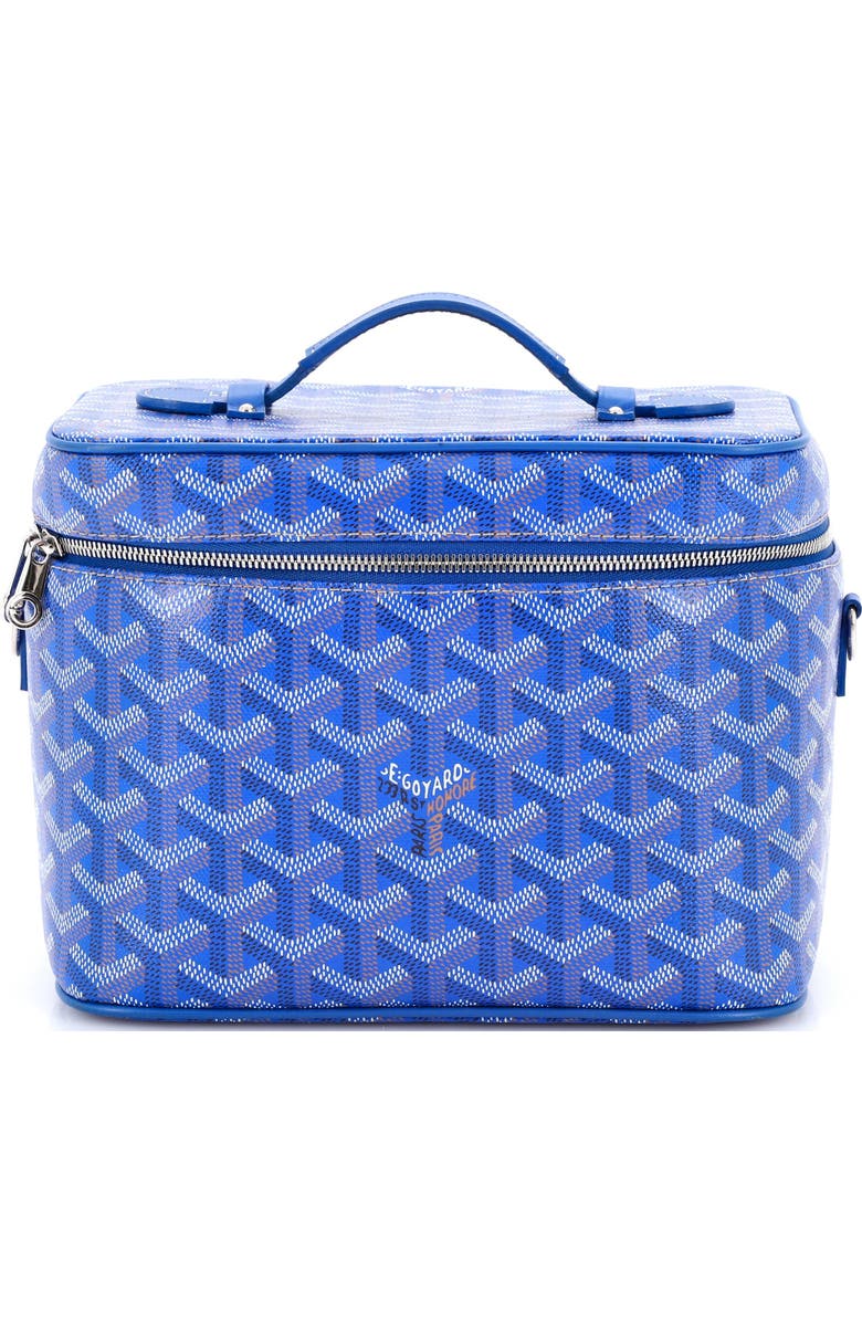 Pre-Owned Goyard Muse Vanity Case Coated Canvas, Main, color, Blue