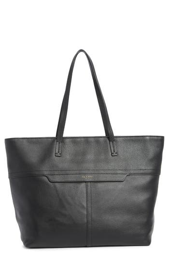 Rag & Bone Bryant Leather Tote Bag In Black