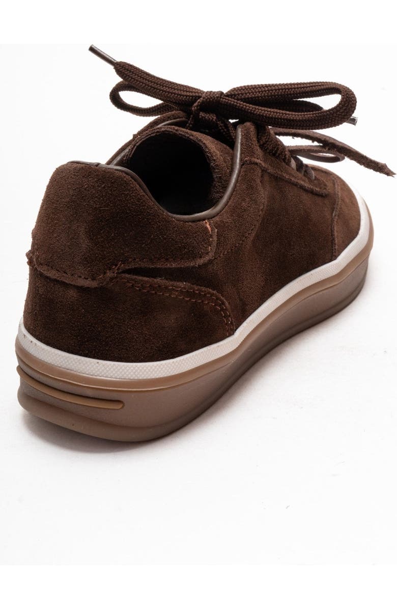Forever & Always Shoes Melle Leather Sneaker, Alternate, color, Brown Suede