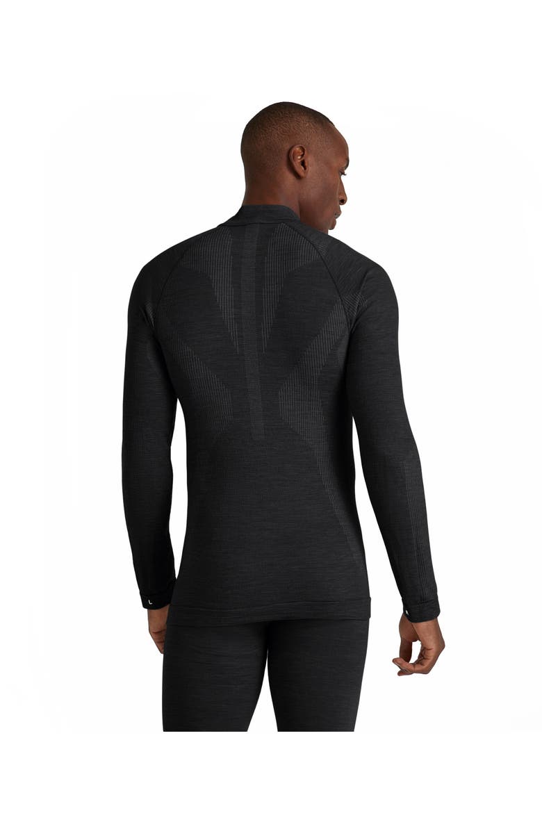 Wool Tech Zip Base Layer Top, Alternate, color, Black