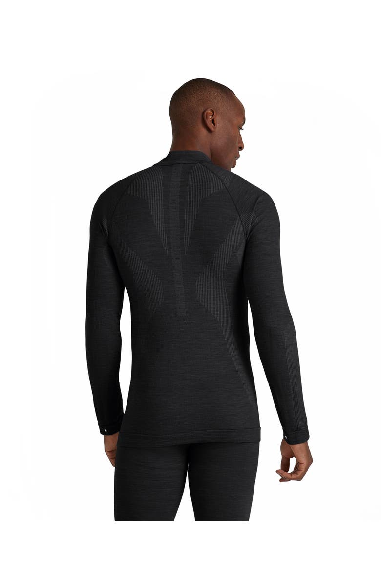 Falke Wool Tech Zip Base Layer Top, Alternate, color, Black