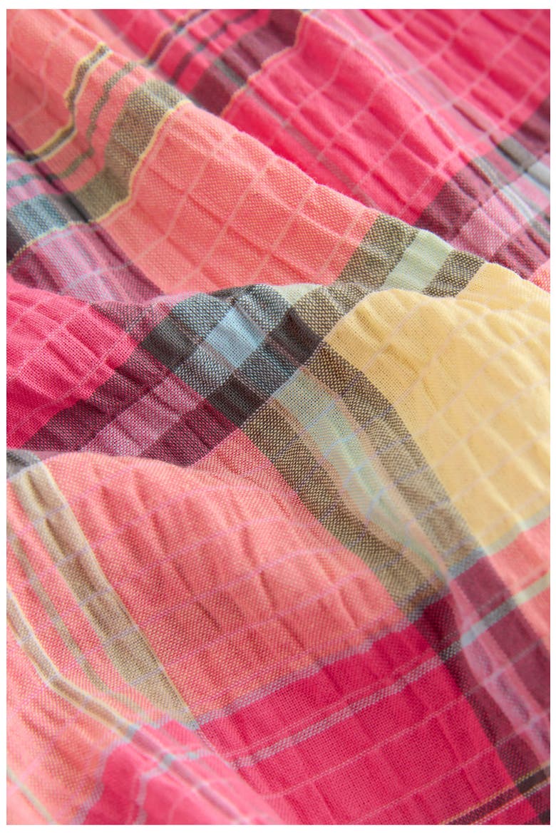 Kids' Check Print Sleeveless Dress, Alternate, color, PINK