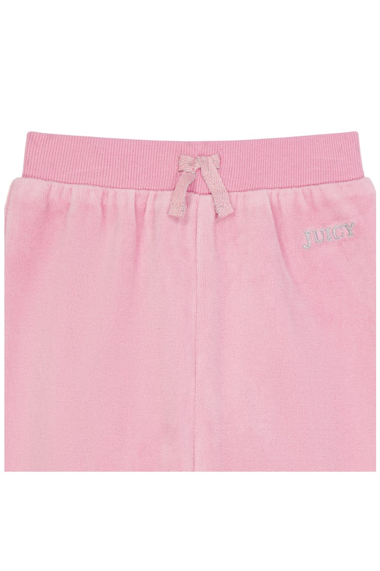 Kids' Velour Zip-Up Hoodie & Sweatpants Set, Alternate, color, PINK