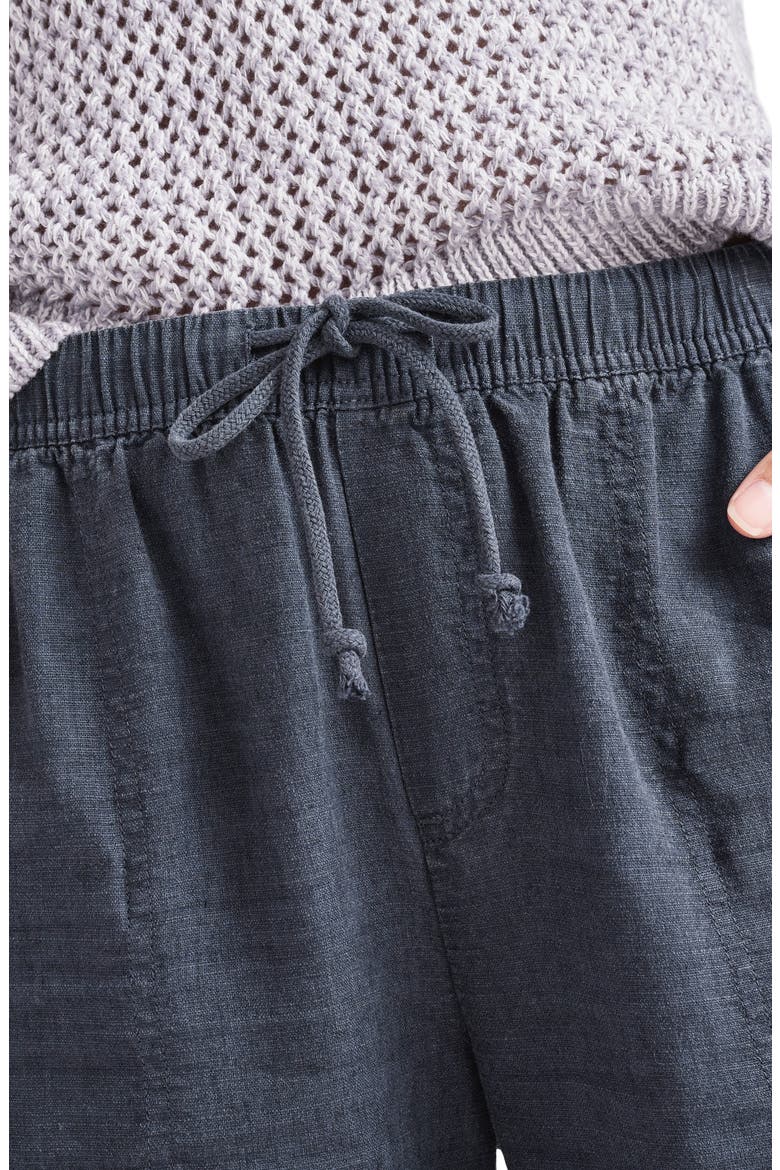 Angie Crop Wide Leg Pants, Alternate, color, NAVY