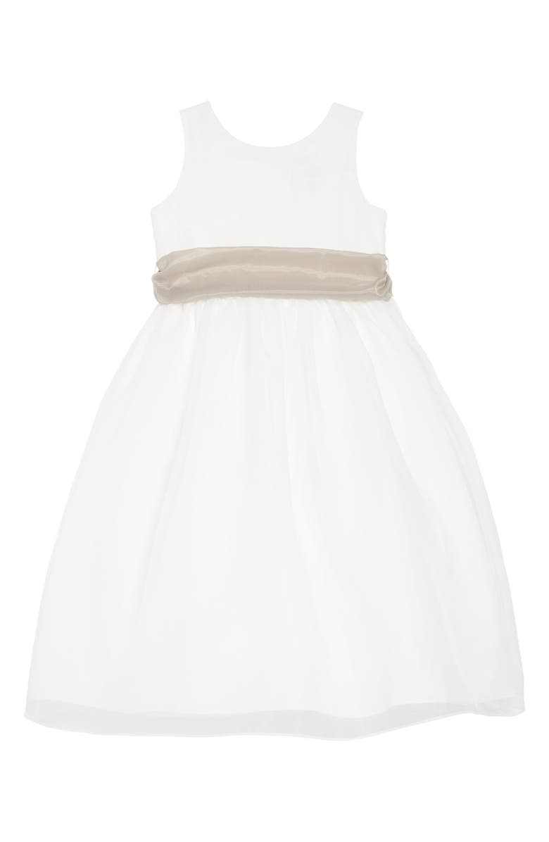 Us Angels Kids' Sleeveless Organza Dress, Main, color,