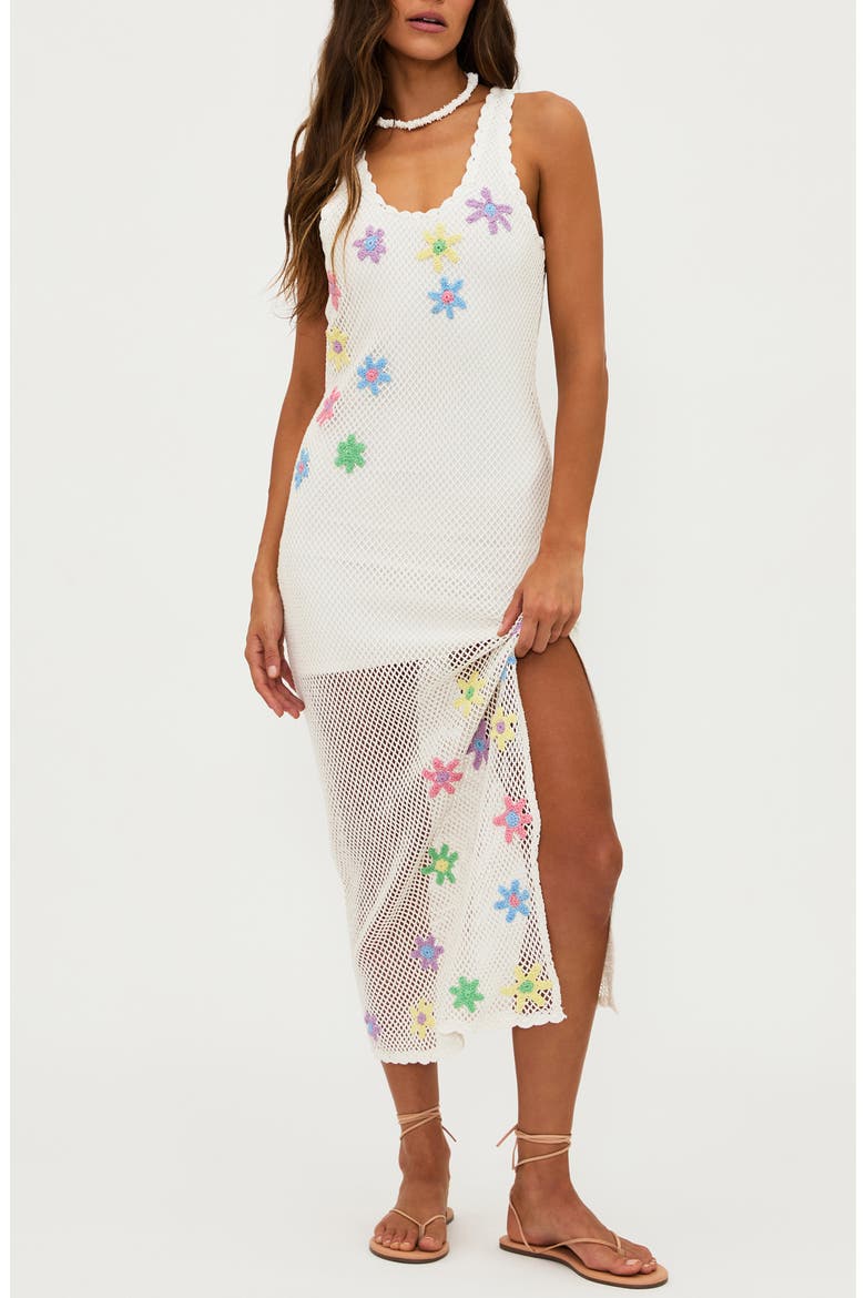 Diana Mesh Midi Dress, Main, color, SUBLIME SPRING CROCHET